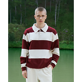 Áo Polo Dệt Kim Nam Tay Dài Kẻ Sọc Form Loose - ROUTINE 10F25KNI009