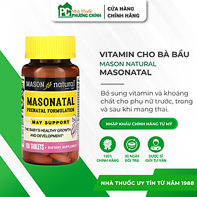 Vitamin Tổng Hợp Cho Bà Bầu Mason Natural Prenatal Formulation - Bổ Sung Vitamin & Khoáng Chất Thiết Yếu