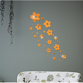 Mua Bộ decal trang trí dán tường 3D sáng tạo cao cấp (M7) hình hoa