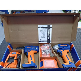 Mua BỘ 2 COMBO MÁY KHOAN VÀ SIẾT VÍT DÙNG PIN 20V 170NM WADFOW WCK2016 - HÀNG CHÍNH HÃNG