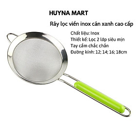 Mua Ray lọc cháo   lọc trái cây và nước cốt viên inox cán xanh cao cấp