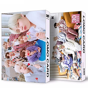 Lomo bts mẫu kẹo mút hình tim