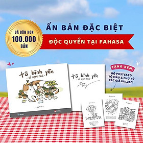 Sách - Tô Bình Yên Vẽ Hạnh Phúc - Bản Đặc Biệt - Tặng Kèm Chữ Ký Tác Giả + Bộ 3 Postcard - Độc Quyền Fahasa