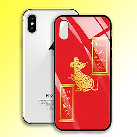 Ốp Lưng Mạ Màu Vàng Ánh Kim cho điện thoại Iphone X / XS - 03005 7986 MOUSE06 - Chuột Vàng 2020 - Hàng Chính Hãng