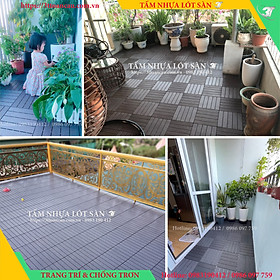 Mua COMBO 11 Tấm Lót Sàn Nhựa Ban Công Nguyên Khối 3T  Vỉ Lót Sàn nhựa Ban Công  Sân Vườn  Tiểu Cảnh Siêu bền 