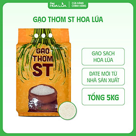 [Siêu Sale] Gạo Thơm ST túi 5kg - Dẻo vừa, mềm cơm, thơm ngon
