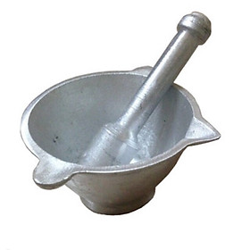 Mua Bộ chày cối gang đúc nguyên khối- Hàng đẹp loại 1- size 18 cm  nặng 1 kg