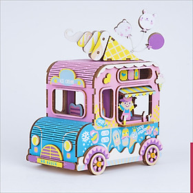 Mô hình Hộp nhạc Xe bán Kem - Ice Cream Music Box Robotime