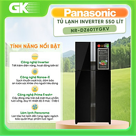 Mua Tủ lạnh Panasonic Inverter 550 lít NR-DZ601YGKV - Hàng chính hãng - Chỉ giao HCM