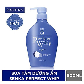 Sữa Tắm Dưỡng Ẩm Senka Perfect Whip - Hương Hoa Hồng &amp; Hoa Nhài 500ml