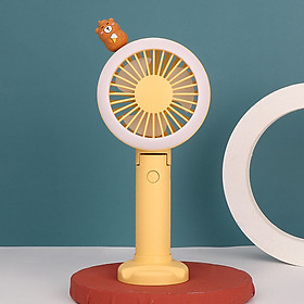 Mua Quạt Mini Cầm Tay Có Đèn Led Viền Quanh