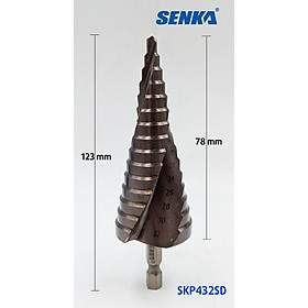 Senka mũi khoan tháp, mũi khoan bậc, mũi khoan kim loại, mũi khoan sắt thép inox từ 4 ly đến 32 ly