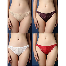 Combo 4 quần lót nữ ren hoa sexy (Màu ngẫu nhiên)