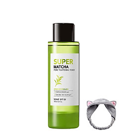 Nước Hoa Hồng Se Khít Lỗ Chân Lông Some By Mi Super Matcha Pore Tightening Toner 150ml + Tặng Kèm 1 Băng Đô Tai Mèo (Màu Ngẫu Nhiên)