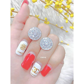 Đôi Bông Tai Nữ Bạch Kim Hàng Cực Đẹp Mẫu 047.1403 - Bảo hành 03 tháng cho sản phẩm - Mang cực kì bền màu nhé quý khách