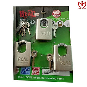 Mua Bộ 3 ổ khóa chống cắt REAL AC 65 thân kẽm rộng 65mm 4 chìa chủ Master Key - MSOFT