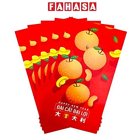 Bộ 5 Bao Lì Xì Tết Bính Ngọ 2026 - Futurebook L384 - Đại Cát Đại Lợi