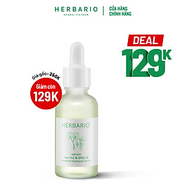 Serum Rau má & Diếp cá Herbario 30ml - Hàng chính hãng