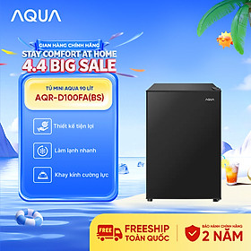 [DAILY] Tủ lạnh Aqua 90 lít AQR-D100FA(BS) - Freeship toàn quốc - Hàng chính hãng