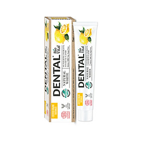 Kem Đánh Răng Organic Trắng Sáng Chiết Xuất Chanh Sinh Học Dental Bio Vital Natural White - Hàng Hữu Cơ Nhập Khẩu