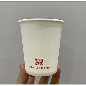 Ly giấy 6.5oz~192ml - Lốc 50 ly giấy trơn 