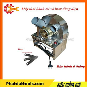 Máy thái hành tỏi motor điện vỏ inox