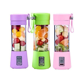 Mua Máy xay cầm tay 380ml nhỏ gọn  hiện đại (màu ngẫu nhiên)  Tặng kèm bộ 3 thìa inox cao cấp  - GDHN Loại Tốt