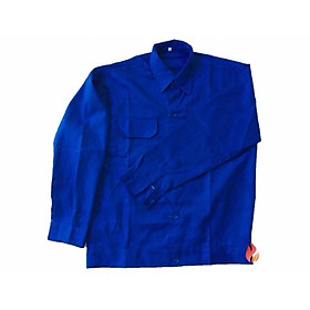 Áo bảo hộ lao động vải kaki xanh công nhân  (chỉ có áo) - L