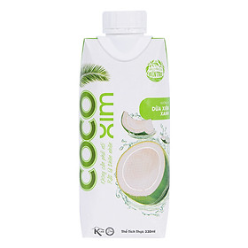 Nước Dừa Xiêm Xanh Cocoxim (330ml / Hộp)