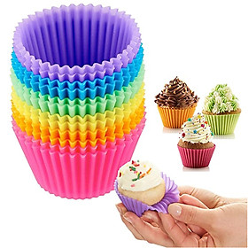Mua Khuôn làm bánh silicon chịu nhiệt KOOBEE có thể tái sử dụng nhiều lần - Khuôn silicon làm bánh muffin cupcake cho bé
