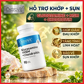 Ostrovit Glucosamine + MSM + Chondroitin 90viên tablets – Hỗ trợ khớp, sụn, linh hoạt khớp, chất nhờn khớp, cải thiện tóc, móng và da