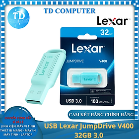 Mua USB Lexar JumpDrive V400  XANH  32GB 3.0 - Hàng chính hãng DigiWorld phân phối