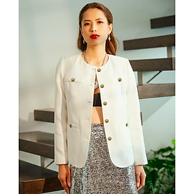 Áo Jacket Tweed Hà Giang TOP187 thời trang thiết kế Hity