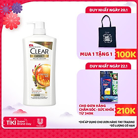 Dầu Gội Sạch Gàu Clear Botanique 9 Thảo Dược Quý (900g)