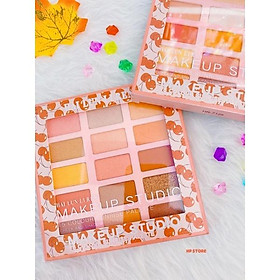 Bảng Mắt MAKEUP STUDIO 15 Ô Màu Cherry Nhiều Màu Sắc Phấn Mịn Nhũ Lâu Phai