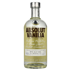 Rượu Vodka Absolut Vị vanilla 700ml 38% - 41% - Không kèm hộp