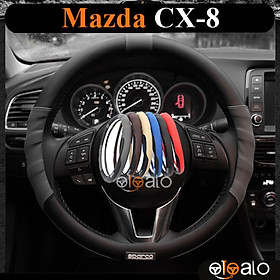 Bọc vô lăng da PU dành cho xe Mazda CX-8 cao cấp SPAR - OTOALO