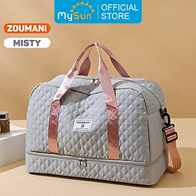 Túi du lịch 2 tầng chống nước cỡ lớn xác tay siêu nhẹ cho nam nữ chính hãng MySun Zoumani