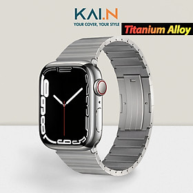 Dây Đeo Thay Thế Titanium Dành Cho Apple Watch Ultra / Apple Watch Series 1-8/SE/SE 2022, Kai.N Ultra Titanium Metal - Hàng Chính Hãng