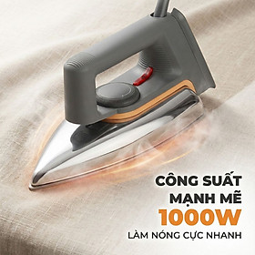 Bàn ủi khô Kachi MK423 1000W - Là phẳng mọi nếp nhăn, an toàn cho mọi loại vải - hàng chính hãng