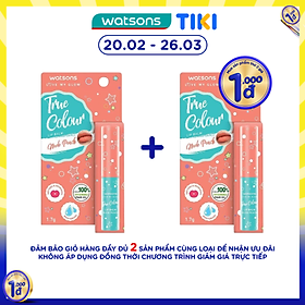 Son Dưỡng Có Màu Watsons True Color Nude Peach 1.7g