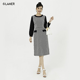 Chân váy dập ly xòe 1 lớp LAMER L62L21Q002