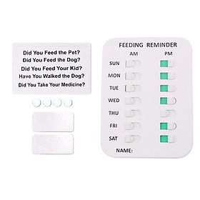 2-3pack Dog Pet Feeding Reminder Daily Indicat Home Prevent Overfeeding two rows