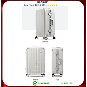 Vali cao cấp Macsim MiXi MSM9279 - màu trắng  Hàng loại 1 (  20 inche)