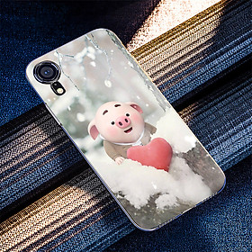 Ốp điện thoại dành cho máy iPhone XR - Trái tim của lợn con MS FUNN0026