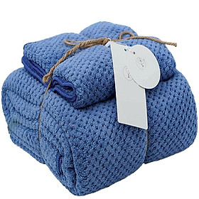 Mua Set 2 Khăn tắm 35x75.75g+70x140.380g siêu thấm chất liệu 100 cotton-206
