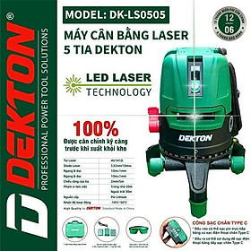 MÁY CÂN BẰNG LASER 5 TIA  XANH  DK-LS0505 DEKTON -HÀNG CHÍNH HÃNG