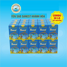 [Combo 30 lọ] Nước Yến sào Khánh Hòa Sanest dành cho trẻ em đóng lọ 62ml