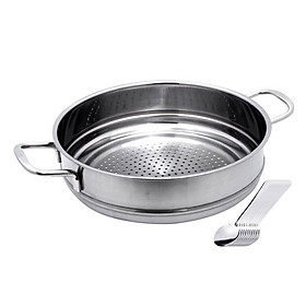 Bộ Nồi xửng hấp từ Fivestar nắp kính - tặng 10 muỗng inox