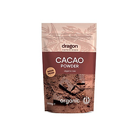 Bột cacao nguyên chất hữu cơ Dragon superfoods 200gr Cacao Powder Dragon superfoods 200gr